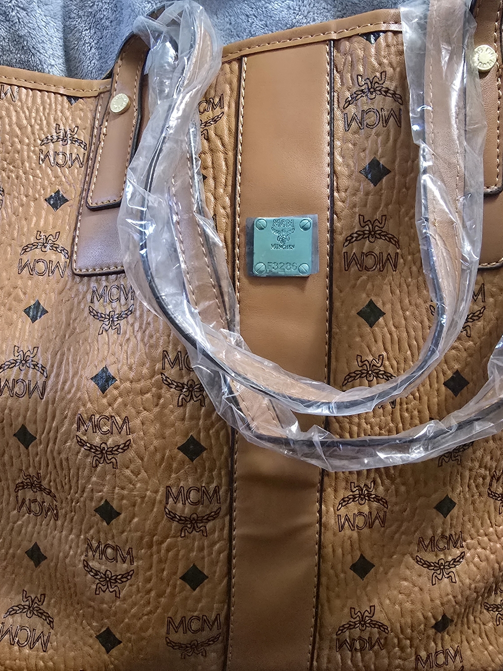Faux Leather Tote Bag